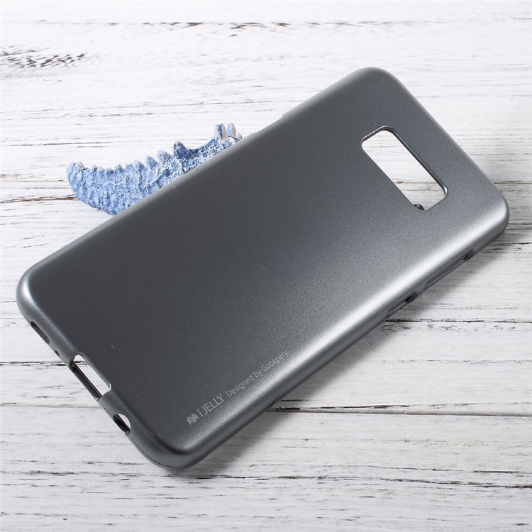 MERCURY GOOSPERY i JELLY Metallic TPU Back Shell for Samsung Galaxy S8 - Grey-3