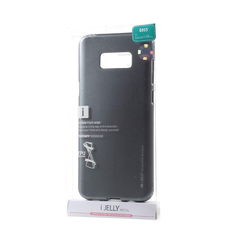 MERCURY GOOSPERY i JELLY Metallic TPU Back Shell for Samsung Galaxy S8 - Grey-5