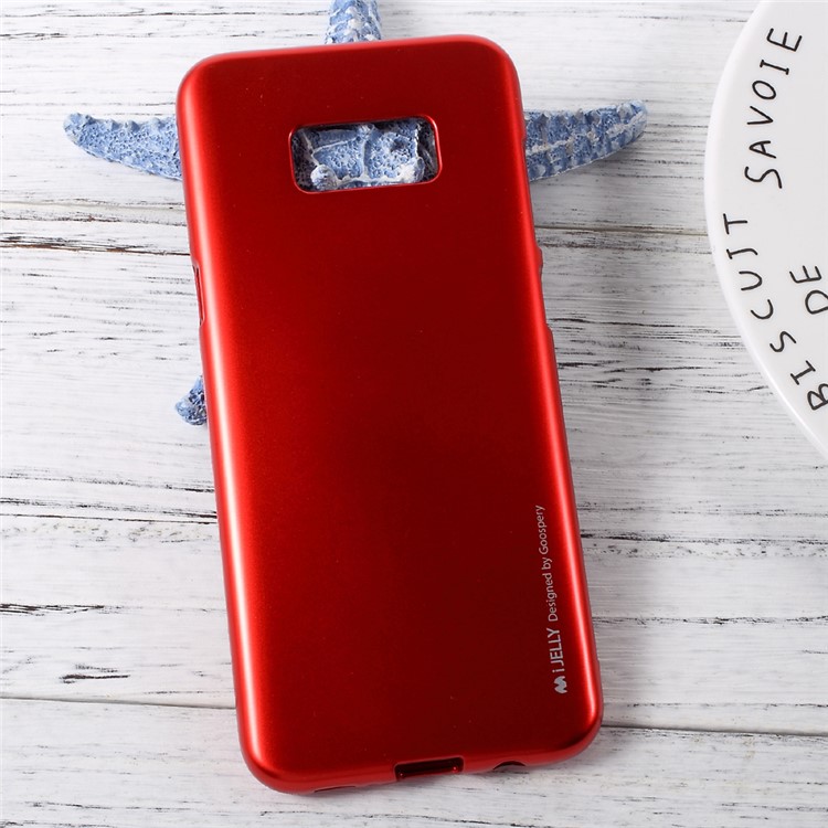 MERCURY GOOSPERY Metallic TPU Mobile Phone Case for Samsung Galaxy S8 - Red-3