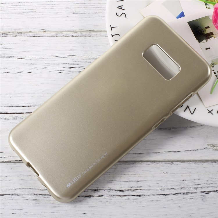 MERCURY GOOSPERY Metallic TPU Soft Back Case for Samsung Galaxy S8 - Gold-1