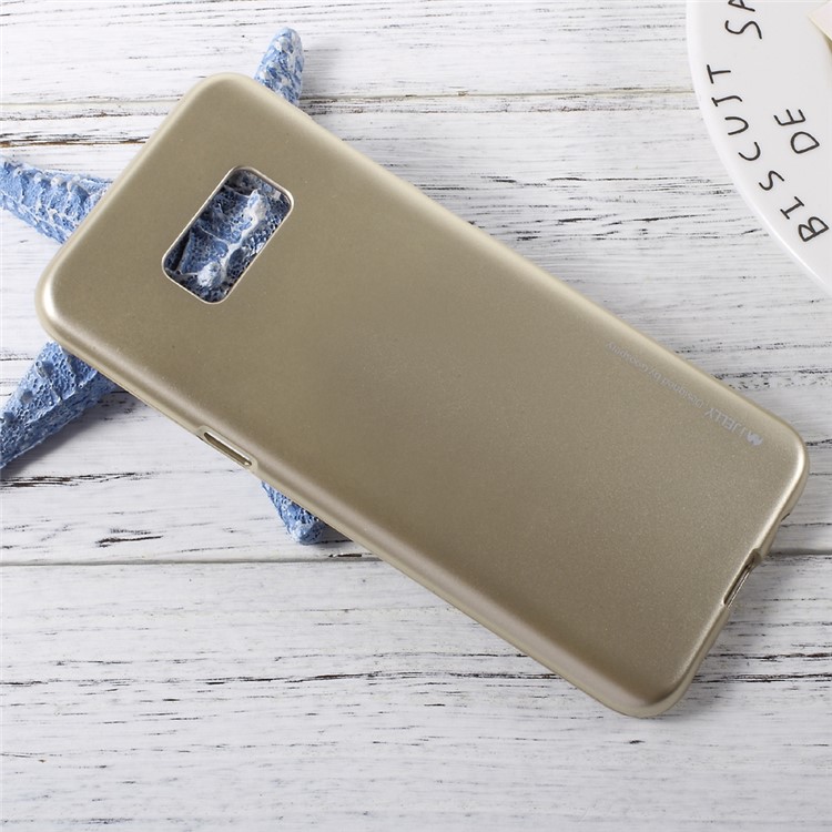 MERCURY GOOSPERY Metallic TPU Soft Back Case for Samsung Galaxy S8 - Gold-3