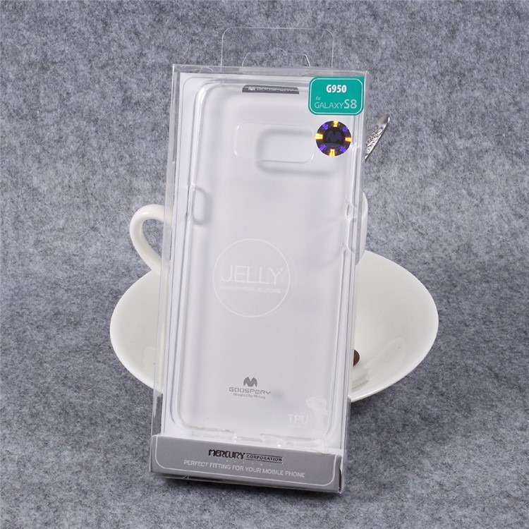 MERCURY GOOSPERY i JELLY Metallic TPU Mobile Shell for Samsung Galaxy S8 - Transparent-4
