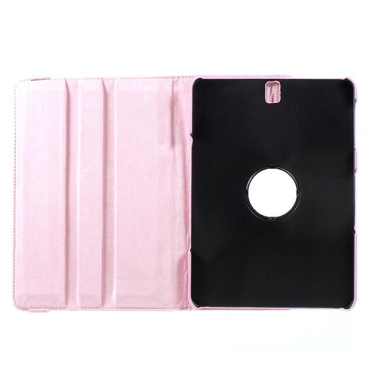 360 Degree Rotary Stand PU Leather Case Cover for Samsung Galaxy Tab S3 9.7'' - Pink-9