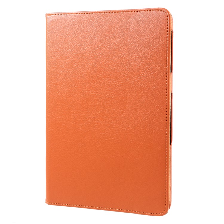 360 Degree Rotary Stand Flip Litchi Grain Leather Case Cover for Samsung Galaxy Tab S3 9.7'' - Orange-2
