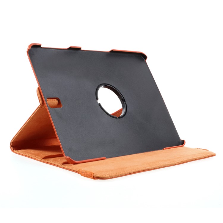 360 Degree Rotary Stand Flip Litchi Grain Leather Case Cover for Samsung Galaxy Tab S3 9.7'' - Orange-5