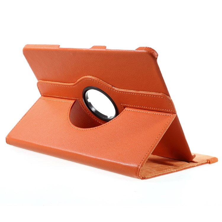 360 Degree Rotary Stand Flip Litchi Grain Leather Case Cover for Samsung Galaxy Tab S3 9.7'' - Orange-6