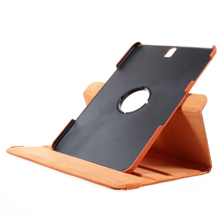 360 Degree Rotary Stand Flip Litchi Grain Leather Case Cover for Samsung Galaxy Tab S3 9.7'' - Orange-8