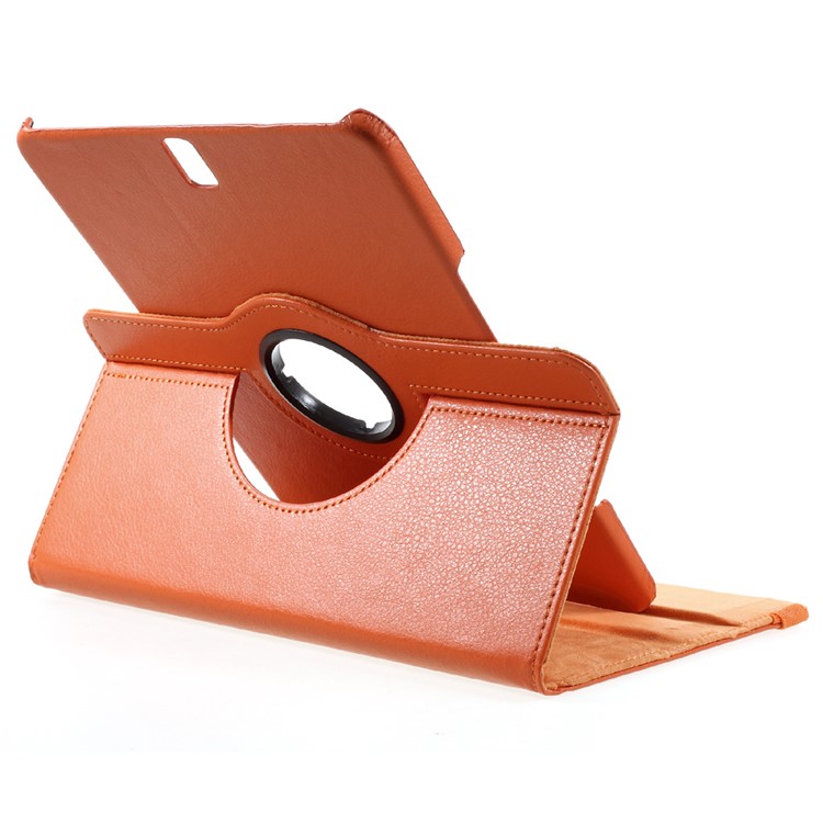 360 Degree Rotary Stand Flip Litchi Grain Leather Case Cover for Samsung Galaxy Tab S3 9.7'' - Orange-9