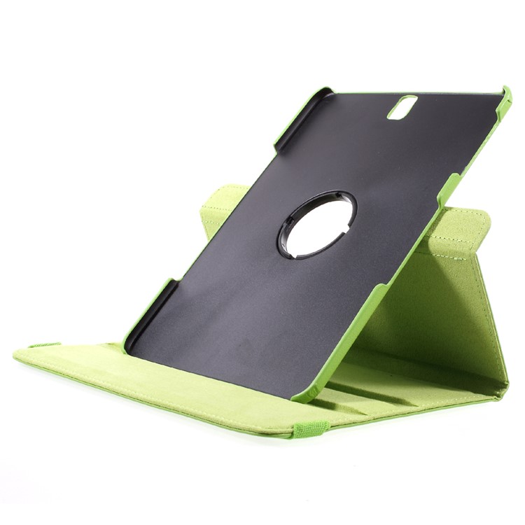 360 Degree Rotary Stand Leather Case Shell Cover for Samsung Galaxy Tab S3 9.7'' - Green-7