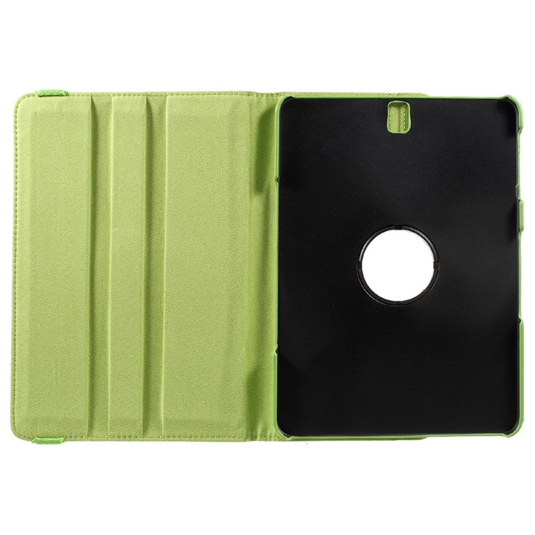 360 Degree Rotary Stand Leather Case Shell Cover for Samsung Galaxy Tab S3 9.7'' - Green-9