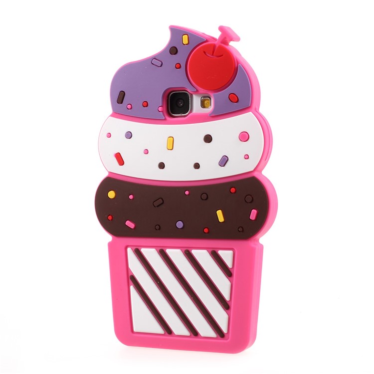 3D Cherry Ice Cream Silicone Phone Case for Samsung Galaxy A5 A510 (2016) - Rose-2