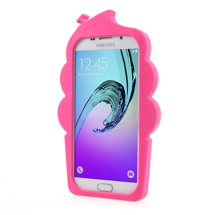 3D Cherry Ice Cream Silicone Phone Case for Samsung Galaxy A5 A510 (2016) - Rose-3
