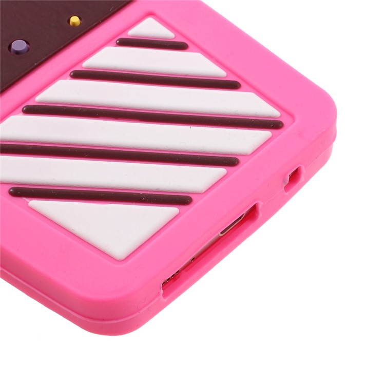 3D Cherry Ice Cream Silicone Mobile Phone Case for Samsung Galaxy S7 edge SM-G935 - Rose-5