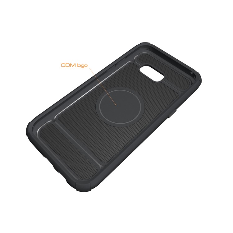 Metal Ring Holder Kickstand PC + TPU Hybrid Case for Samsung Galaxy A5 (2017) A520 - Black-7