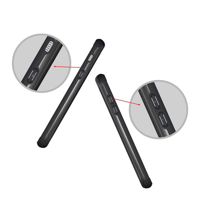 Metal Ring Holder Kickstand Hybrid PC + TPU Phone Case for Samsung Galaxy A7 (2017) A720 - Black-8