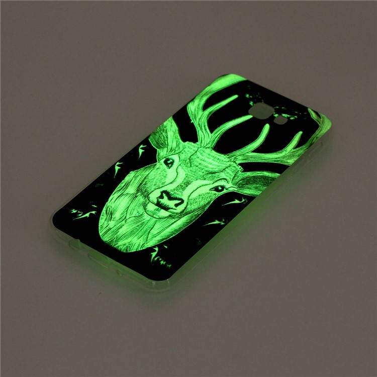 Luminous Glow Patterned TPU Phone Cover for Samsung Galaxy J5 Prime/On5 2016 - Elk-5