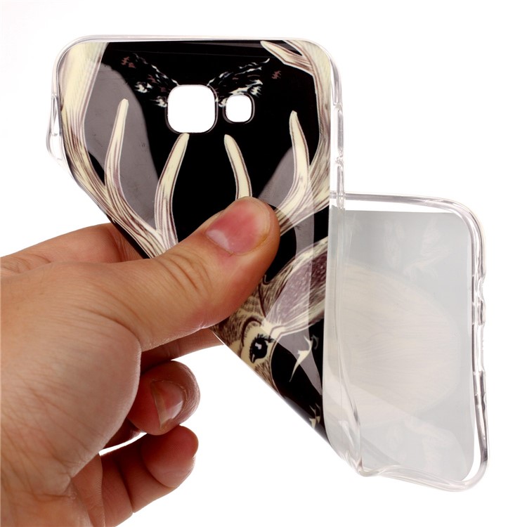 Luminous Glow Patterned TPU Phone Cover for Samsung Galaxy J5 Prime/On5 2016 - Elk-6