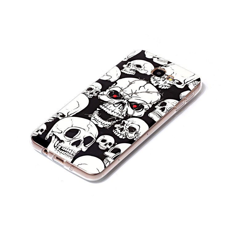 Luminous Glow in the Dark IMD TPU Case for Samsung Galaxy J7 Prime/On7 2016 - Skulls-3