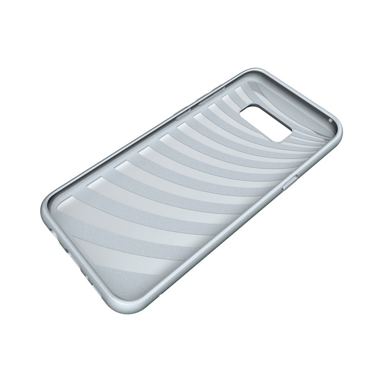 2-In-1 Brushed Plastic + TPU Kickstand Shell Case for Samsung Galaxy S8 Plus - Cyan-8