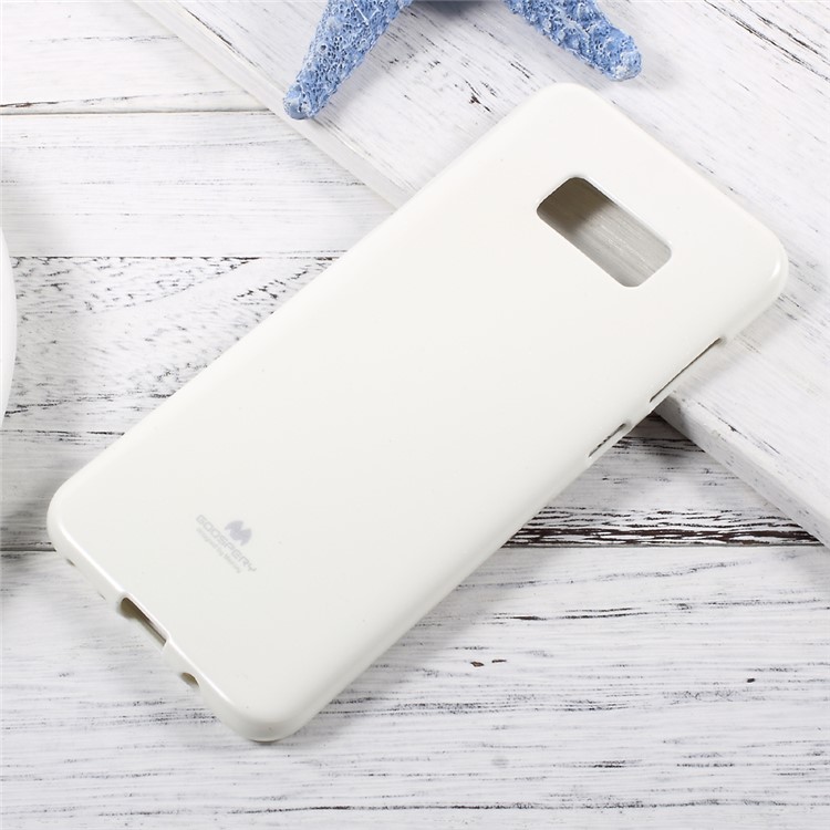 MERCURY GOOSPERY Flash Powder TPU Cover Case for Samsung Galaxy S8 - White-1