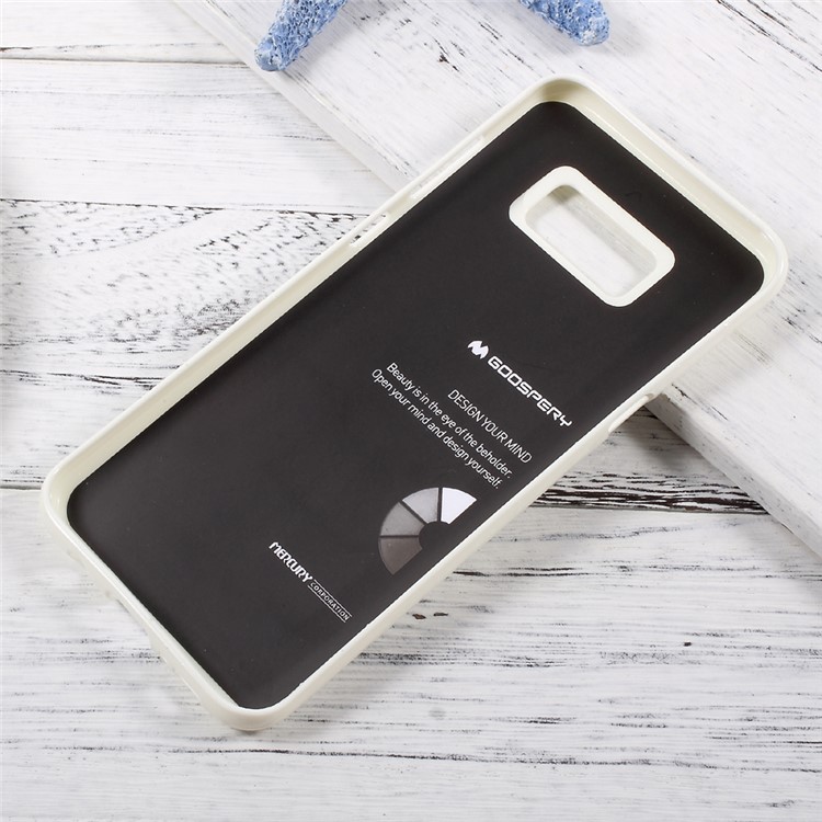 MERCURY GOOSPERY Flash Powder TPU Cover Case for Samsung Galaxy S8 - White-4