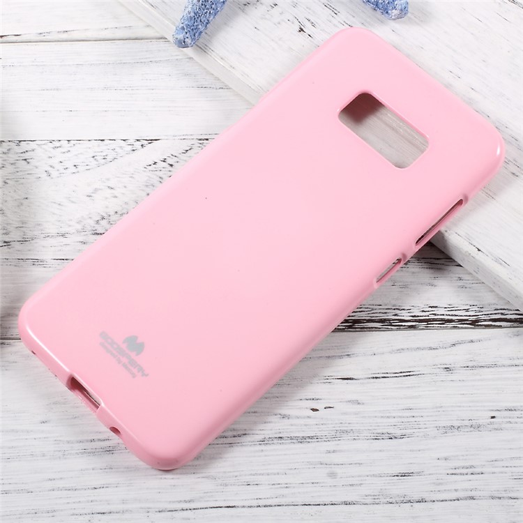 MERCURY GOOSPERY Flash Powder TPU Mobile Phone Case for Samsung Galaxy S8 - Pink-1