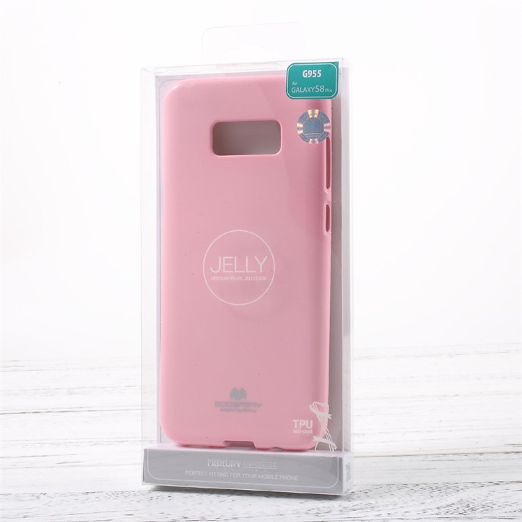MERCURY GOOSPERY Flash Powder TPU Mobile Phone Case for Samsung Galaxy S8 - Pink-5