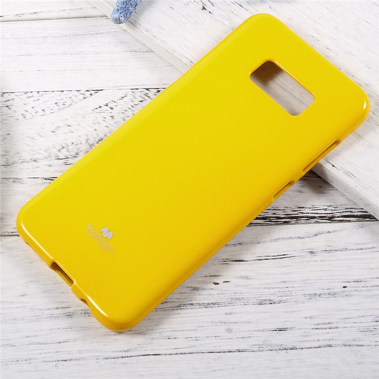 MERCURY GOOSPERY Flash Powder Soft TPU Case for Samsung Galaxy S8 - Yellow-1