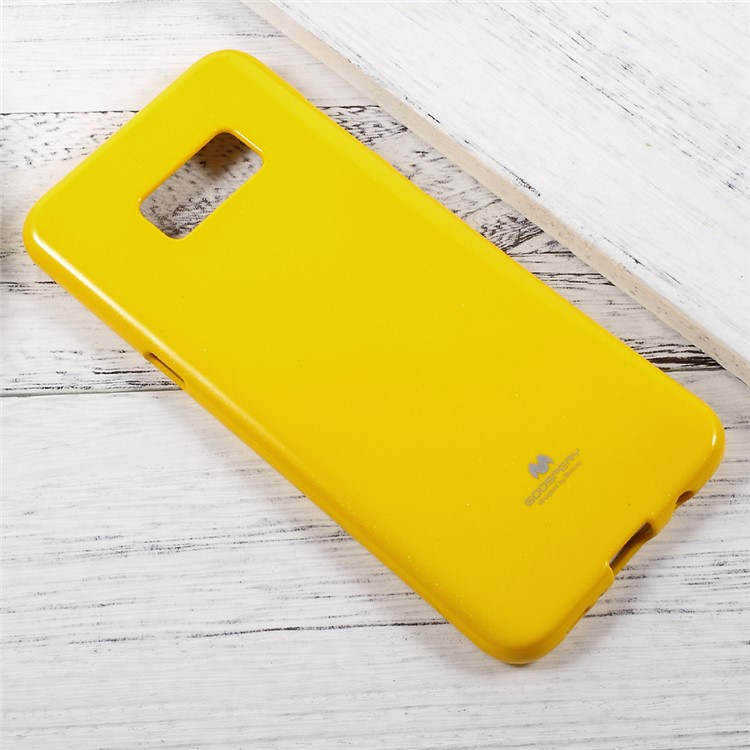 MERCURY GOOSPERY Flash Powder Soft TPU Case for Samsung Galaxy S8 - Yellow-2