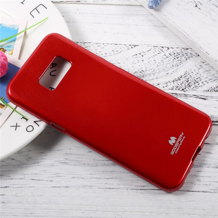 MERCURY GOOSPERY Flash Powder TPU Cover Case for Samsung Galaxy S8+ Plus - Red-3