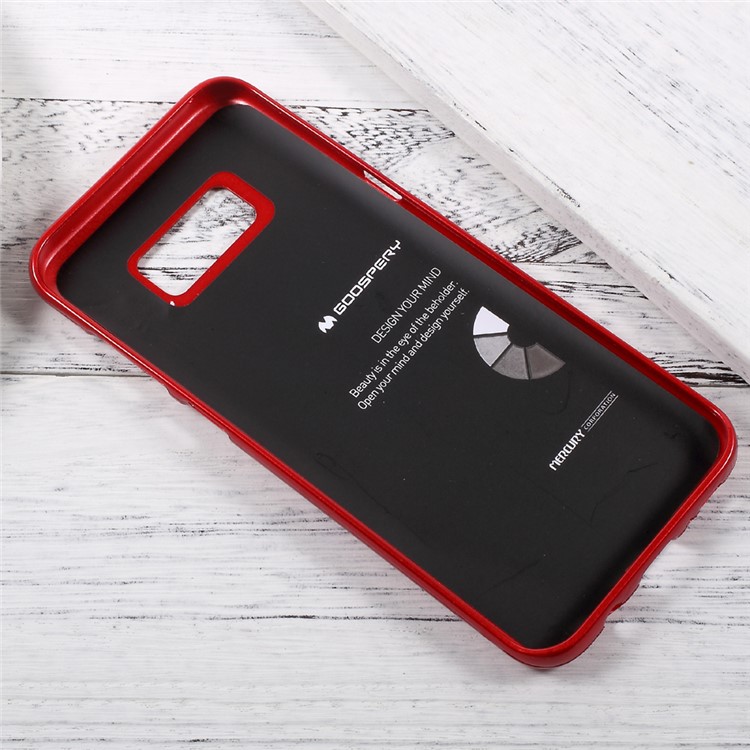 MERCURY GOOSPERY Flash Powder TPU Cover Case for Samsung Galaxy S8+ Plus - Red-4
