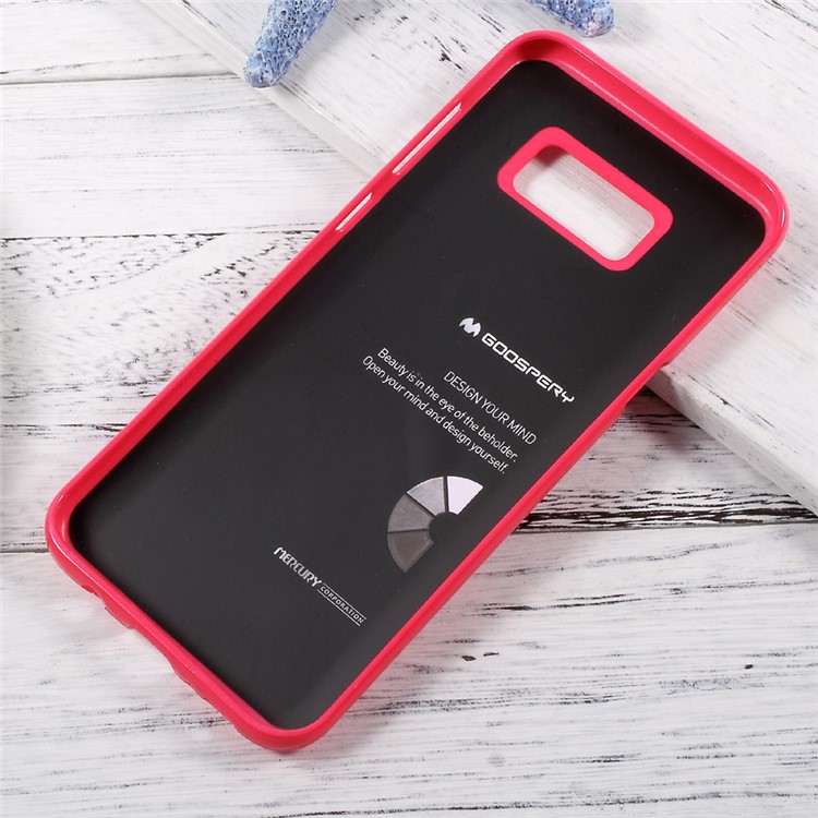Housse en étui TPU pour poudre instantanée MERCURY GOOSPERY pour Samsung Galaxy S8 + Plus - Rose-4
