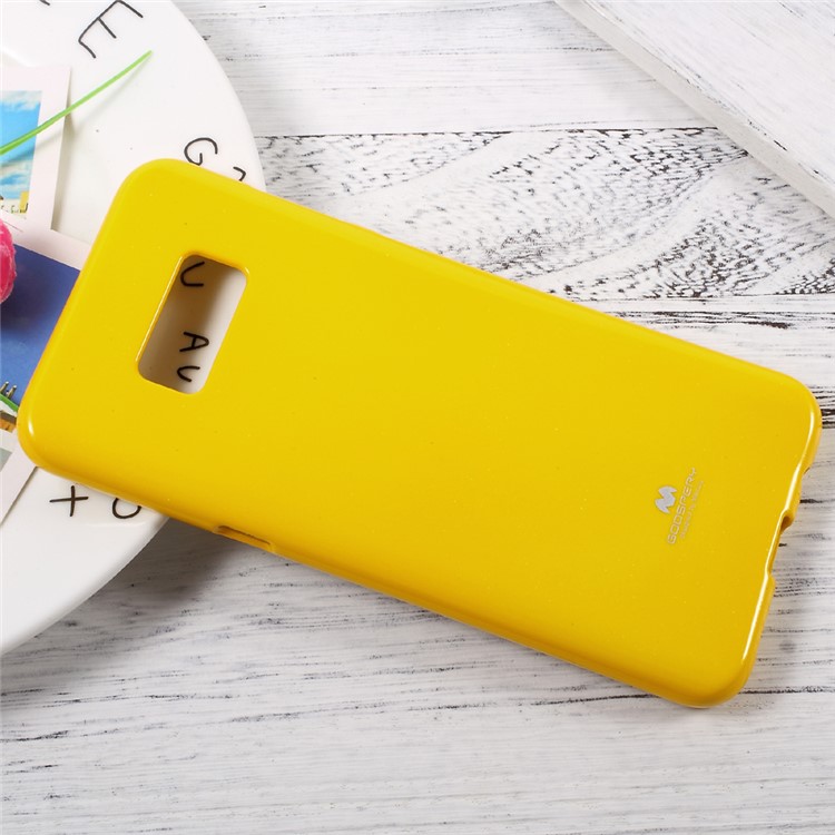 MERCURY GOOSPERY Flash Powder TPU Back Case for Samsung Galaxy S8+ Plus - Yellow-3