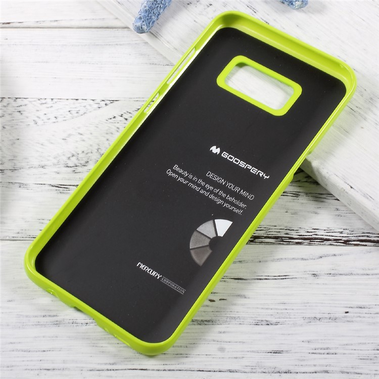 MERCURY GOOSPERY Flash Powder Flexible TPU Case for Samsung Galaxy S8+ Plus - Green-4