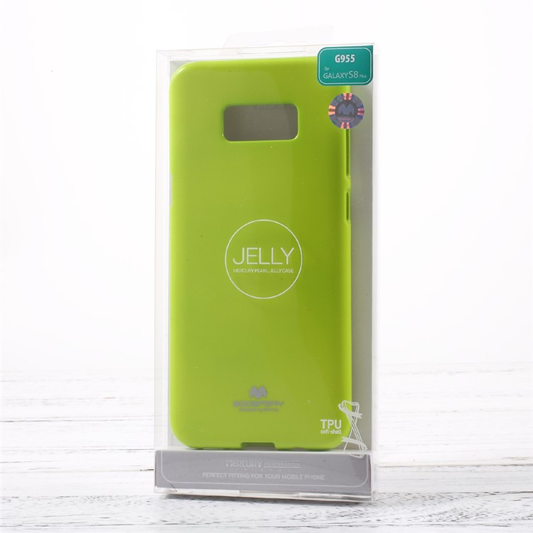 MERCURY GOOSPERY Flash Powder Flexible TPU Case for Samsung Galaxy S8+ Plus - Green-5