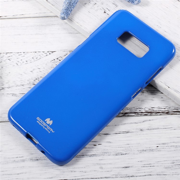 MERCURY GOOSPERY Flash Powder TPU Gel Cover for Samsung Galaxy S8+ Plus - Dark Blue-1