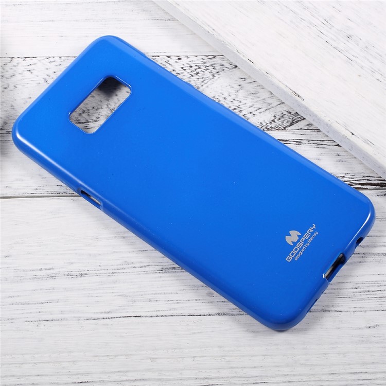 MERCURY GOOSPERY Flash Powder TPU Gel Cover for Samsung Galaxy S8+ Plus - Dark Blue-2