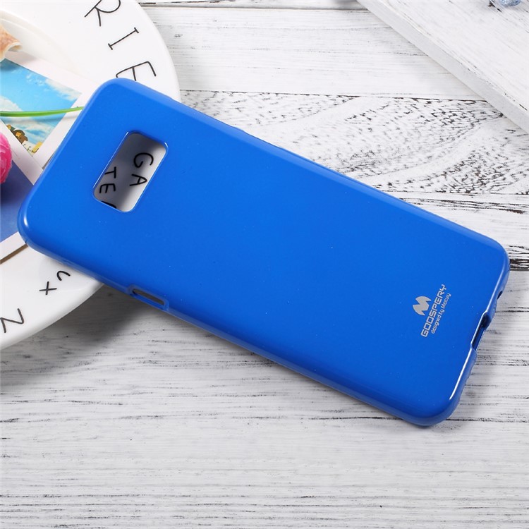 MERCURY GOOSPERY Flash Powder TPU Gel Cover for Samsung Galaxy S8+ Plus - Dark Blue-3