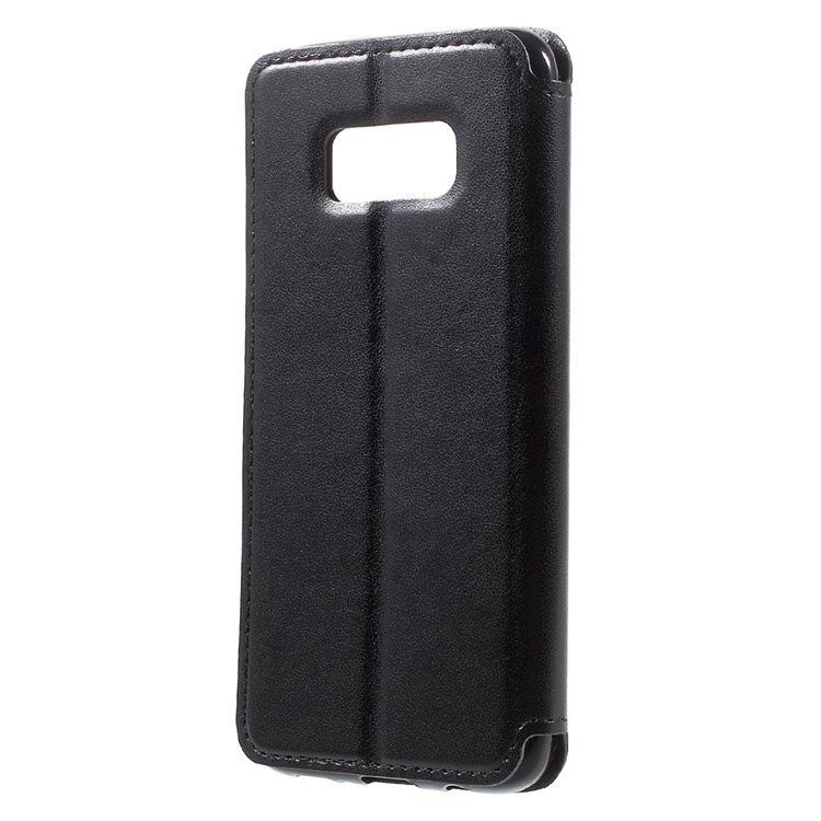 ROAR Noble Leather View Case Stand for Samsung Galaxy S8 - Black-2