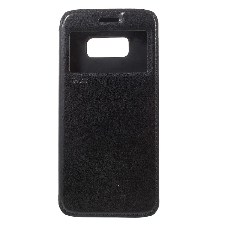 ROAR Noble Leather View Case Stand for Samsung Galaxy S8 - Black-3