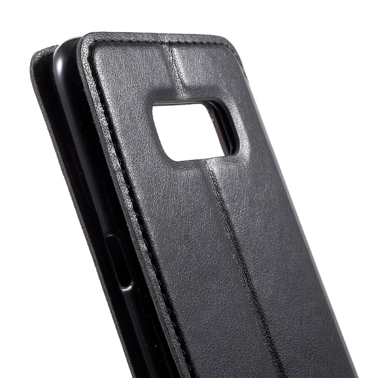 ROAR Noble Leather View Case Stand for Samsung Galaxy S8 - Black-7