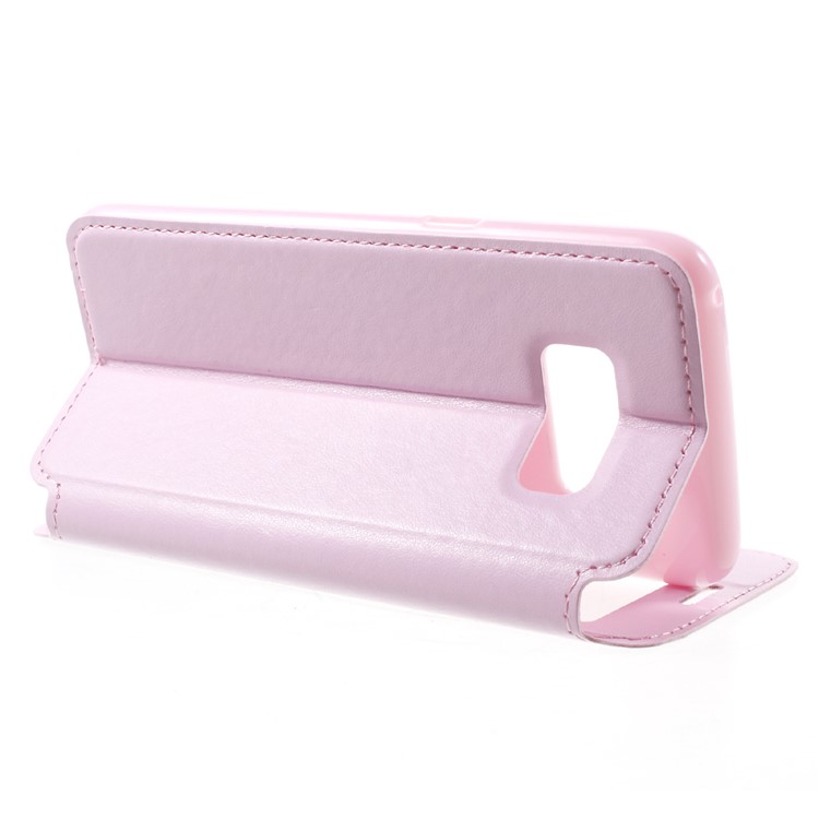 ROAR Noble View Window Leather Shell for Samsung Galaxy S8 - Pink-4