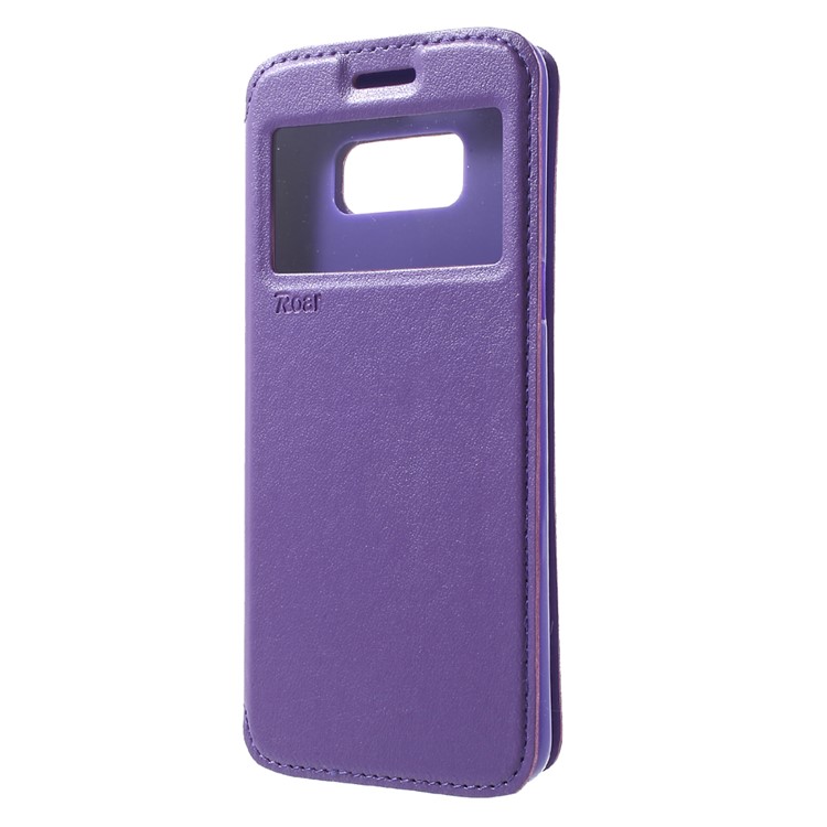 ROAR Noble Leather View Window Case for Samsung Galaxy S8 - Purple-2