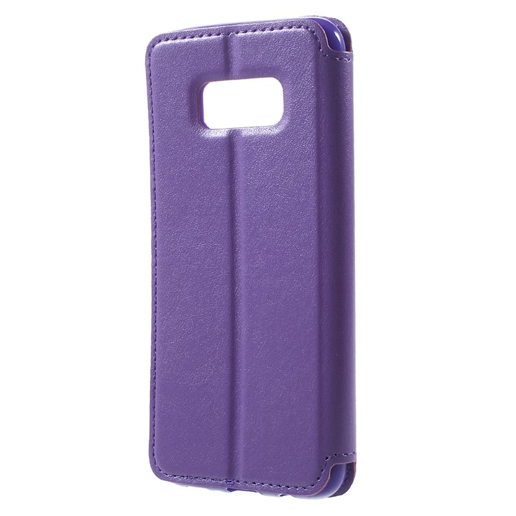 ROAR Noble Leather View Window Case for Samsung Galaxy S8 - Purple-3