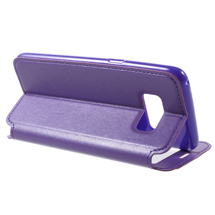 ROAR Noble Leather View Window Case for Samsung Galaxy S8 - Purple-4