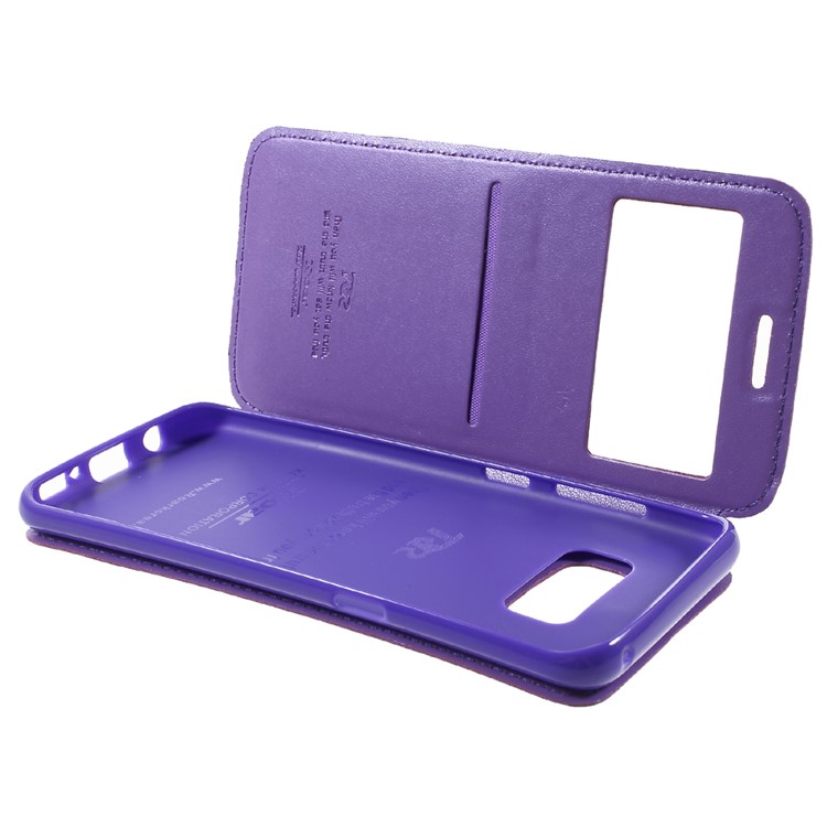 ROAR Noble Leather View Window Case for Samsung Galaxy S8 - Purple-5