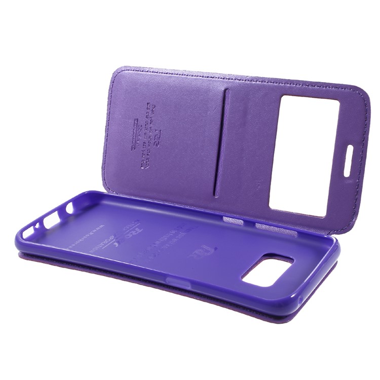 ROAR Noble Leather View Window Case for Samsung Galaxy S8 - Purple-7