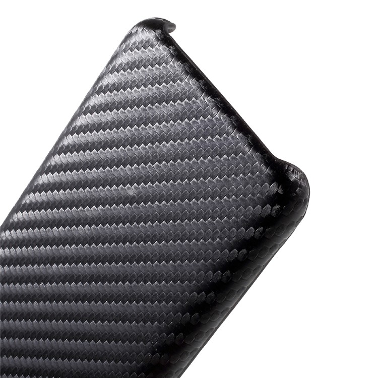 Carbon Fiber PU Leather Coated PC Back Case for Samsung Galaxy S8 - Black-5