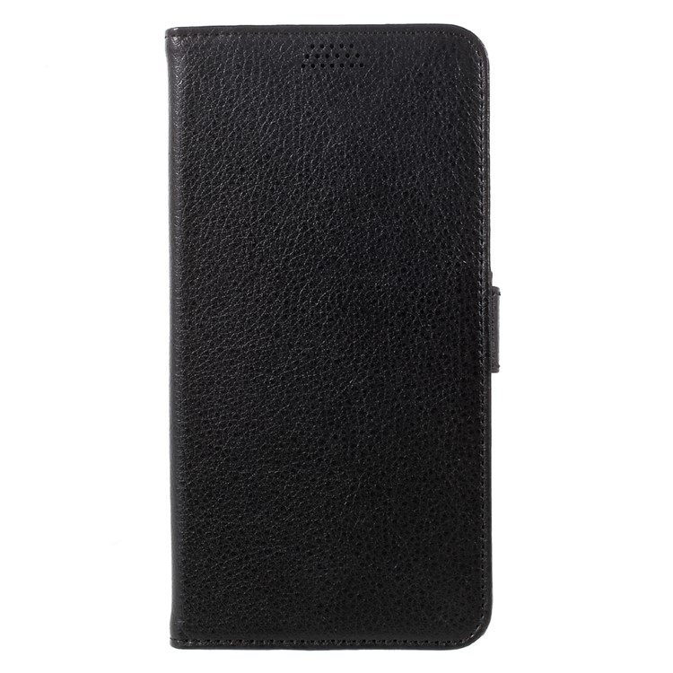Litchi Grain Wallet Stand Leather Phone Case for Samsung Galaxy S8 Plus G955 - Black-2