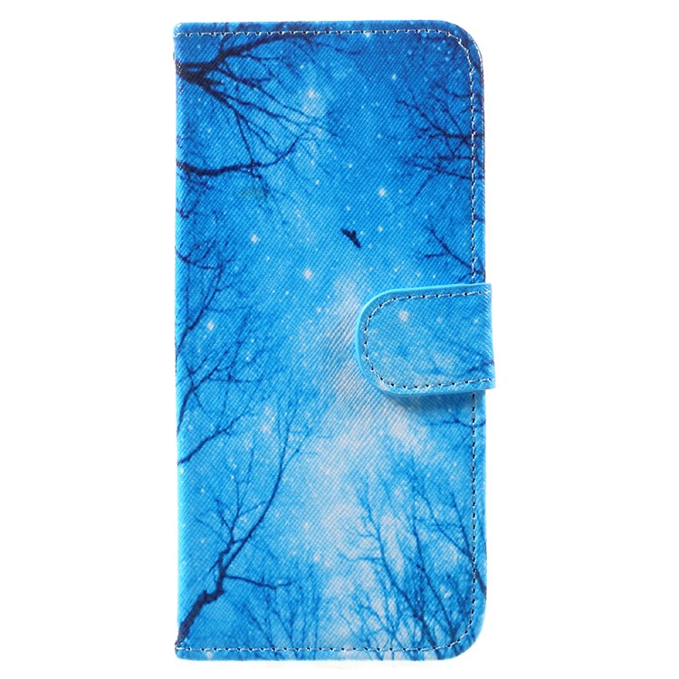 

Patterned Leather Stand Card Holder Case for Samsung Galaxy S8 G950 - Woods Night Scene, Galaxy S8